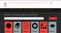 Desktop Screenshot of library.ocom.edu